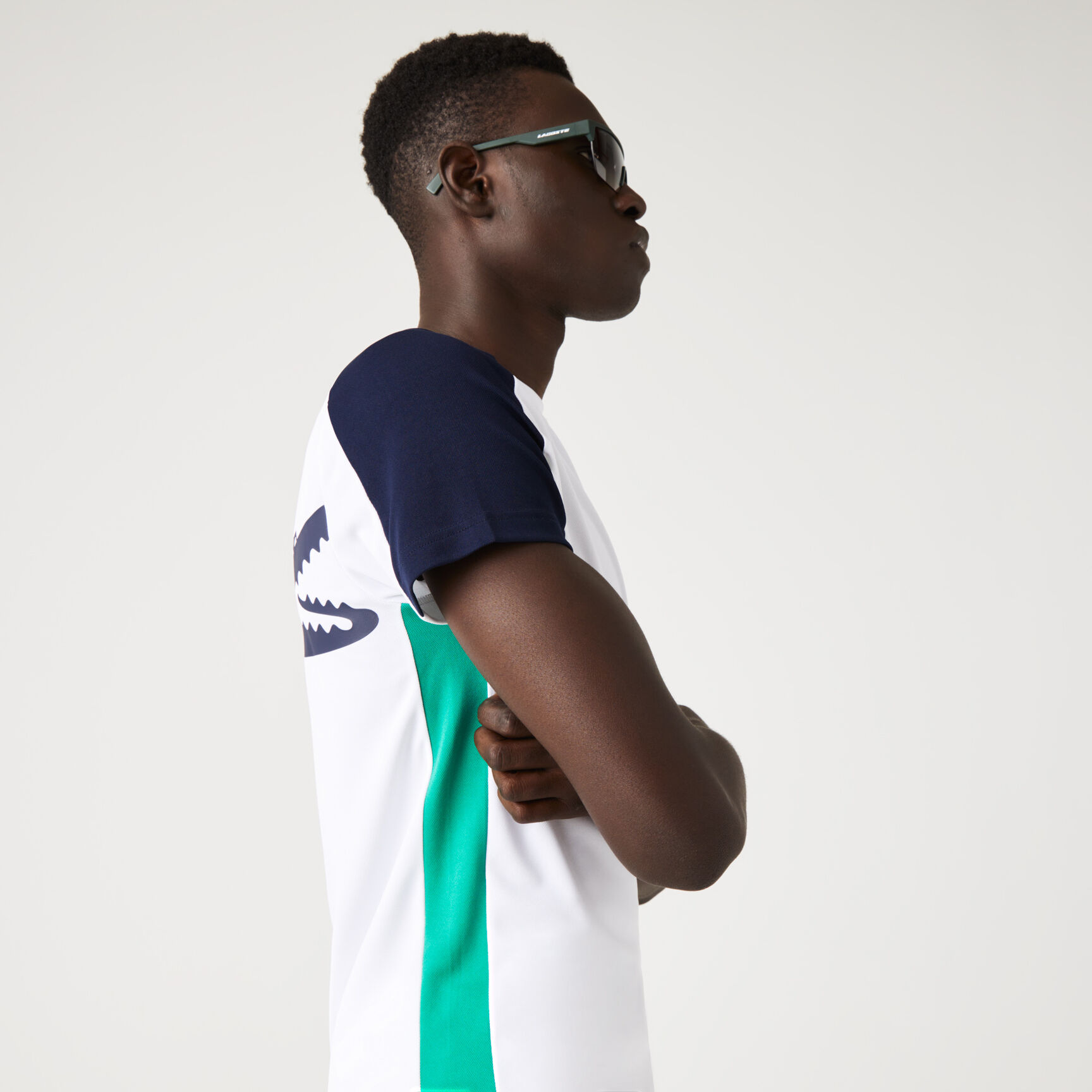 تيشيرت تنس بطبعة تمساح للرجال مجموعة Lacoste SPORT تيشيرت تنس بطبعة تمساح للرجال مجموعة Lacoste SPORT