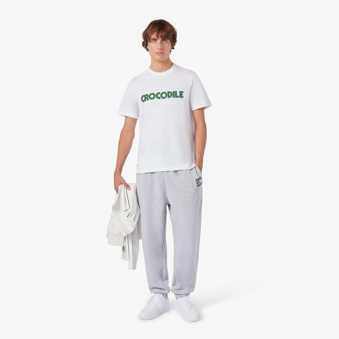 Pique Effect Slogan Cotton Jersey T-shirt Pique Effect Slogan Cotton Jersey T-shirt - TH0134-00-001