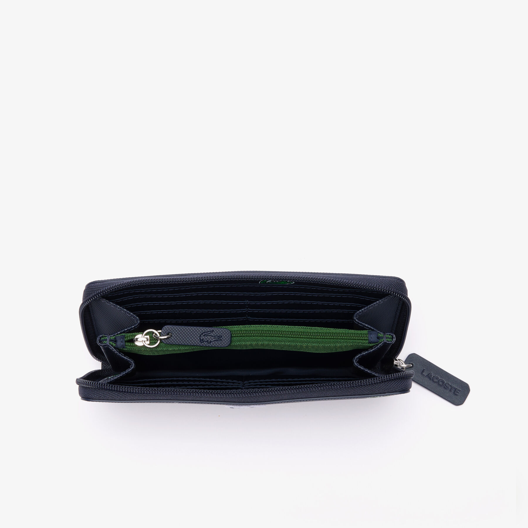 Zipped Croc Print Wallet لاكوست zipped croc print wallet