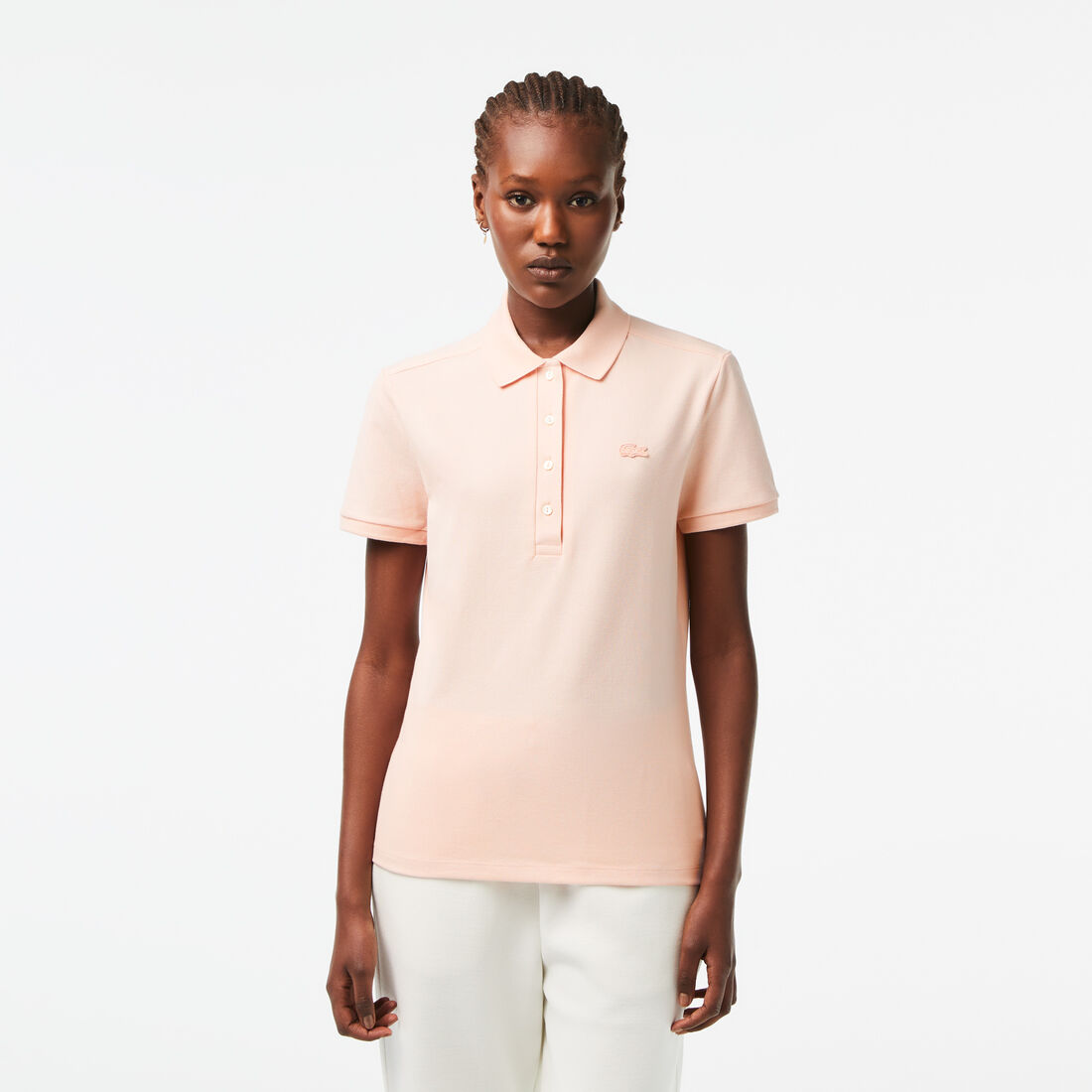 Women's Lacoste Slim fit Stretch Cotton Pique Polo Shirt - PF5462-00-ADY