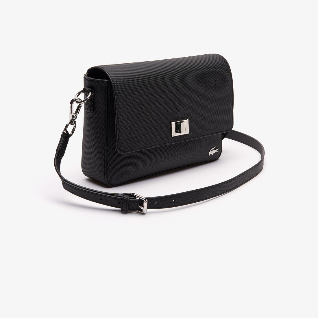 حقيبة كتف بمشبك محيكة من كنفا بيكيه بتصميم كلاسيكي عملي للسيدات من مجموعة Daily Classic حقيبة كتف بمشبك محيكة من كنفا بيكيه بتصميم كلاسيكي عملي للسيدات من مجموعة Daily Classic