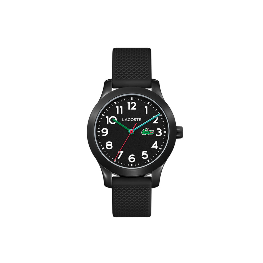 ساعة لاكوست بمينا أسود للأطفال مجموعة Lacoste.12.12