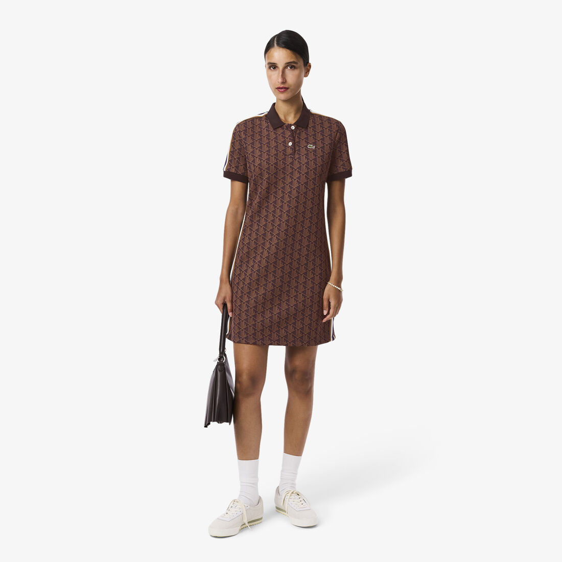 Slim Fit Monogram Jacquard Polo Dress - EF2655-00-9I4