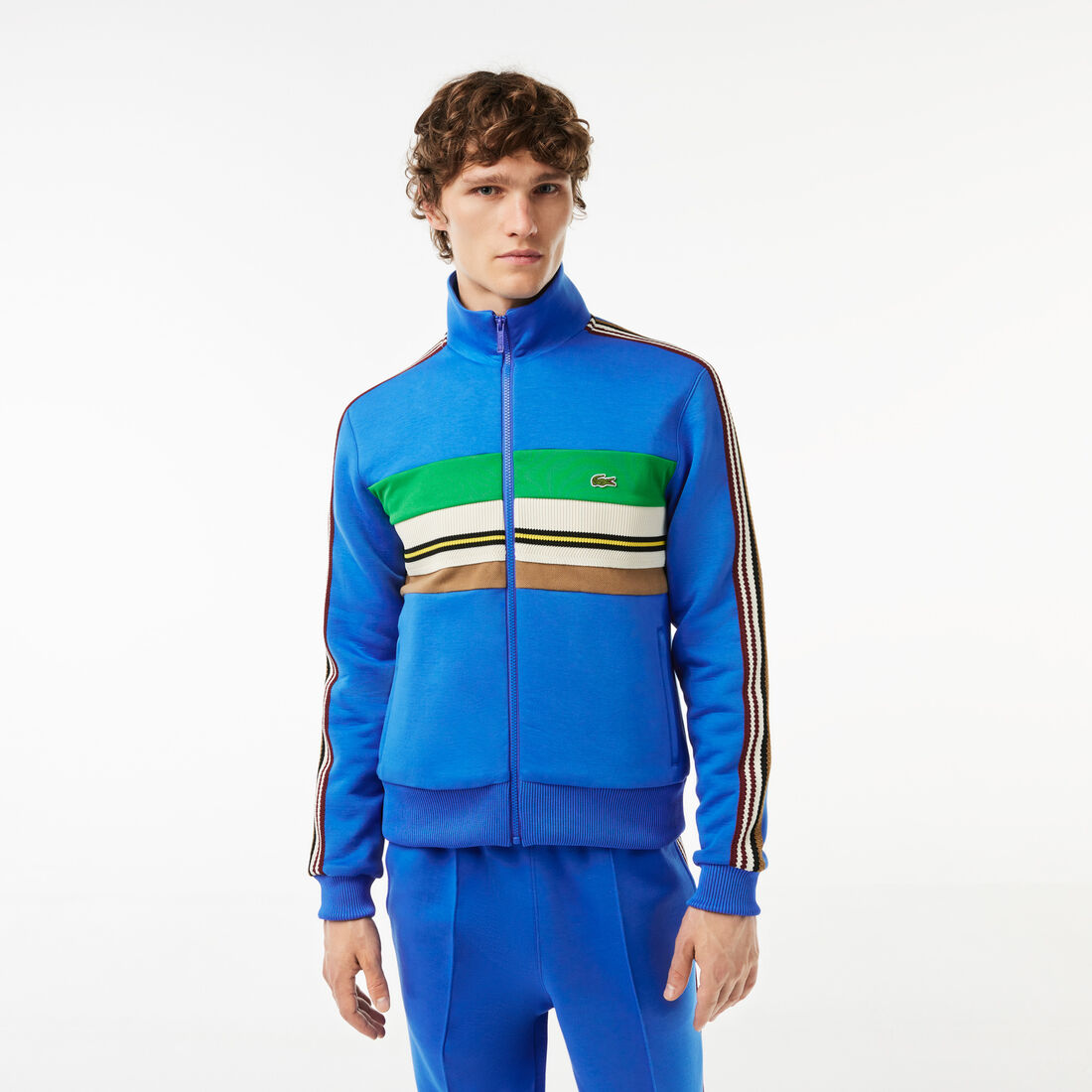 Paris French Made Zipped Colourblock Sweatshirt - SH1151-00-SIY