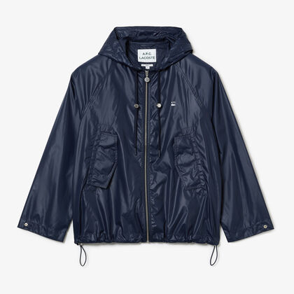 Unisex Lacoste X A.p.c. Water-resistant Nylon Hooded Jacket