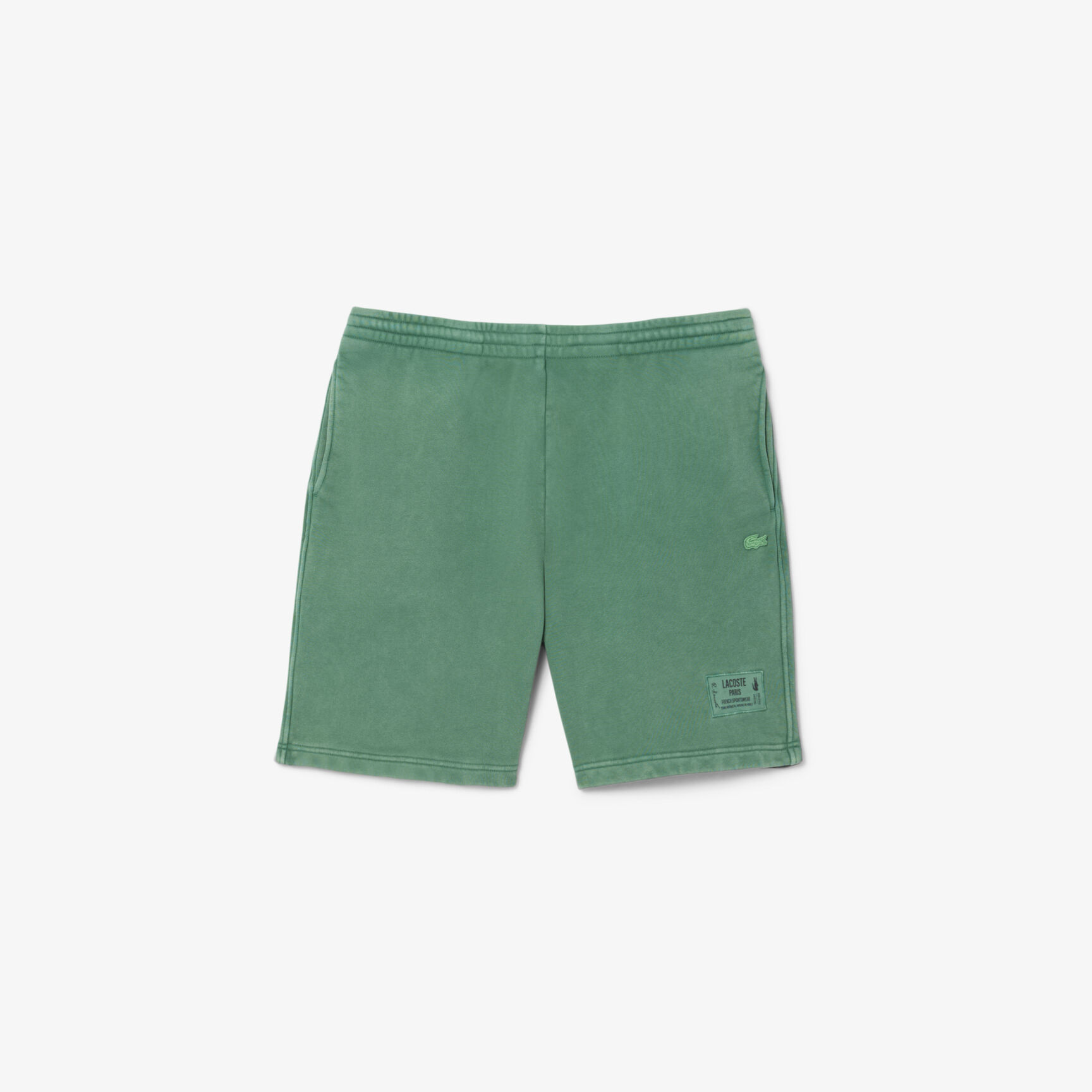 Washed Effect Cotton Fleece Shorts - GH9925-00-132