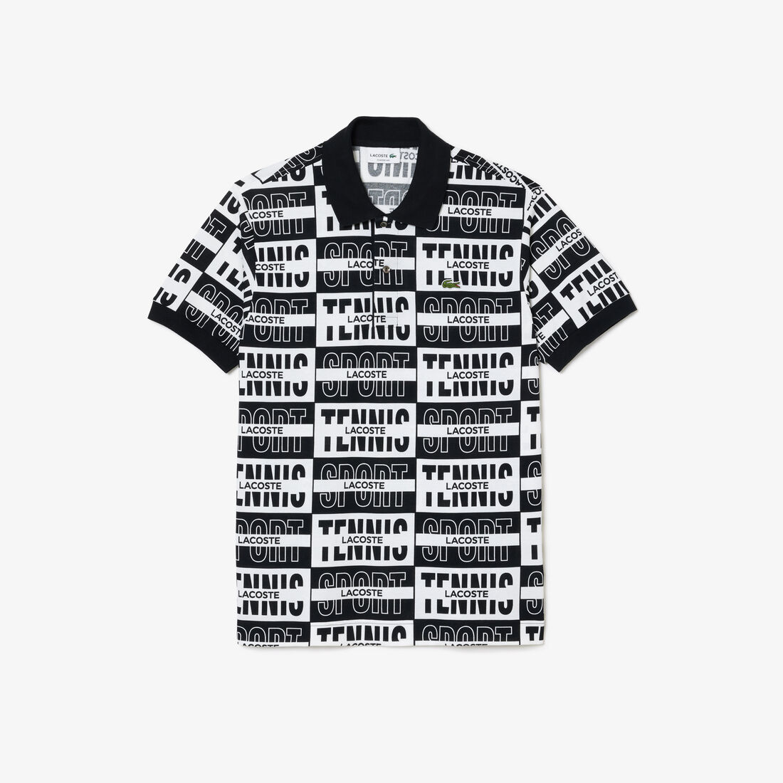 Original L.12.12 Two Tone Badge Print Polo Shirt Original L.12.12 Two Tone Badge Print Polo Shirt - PH2057-00-001