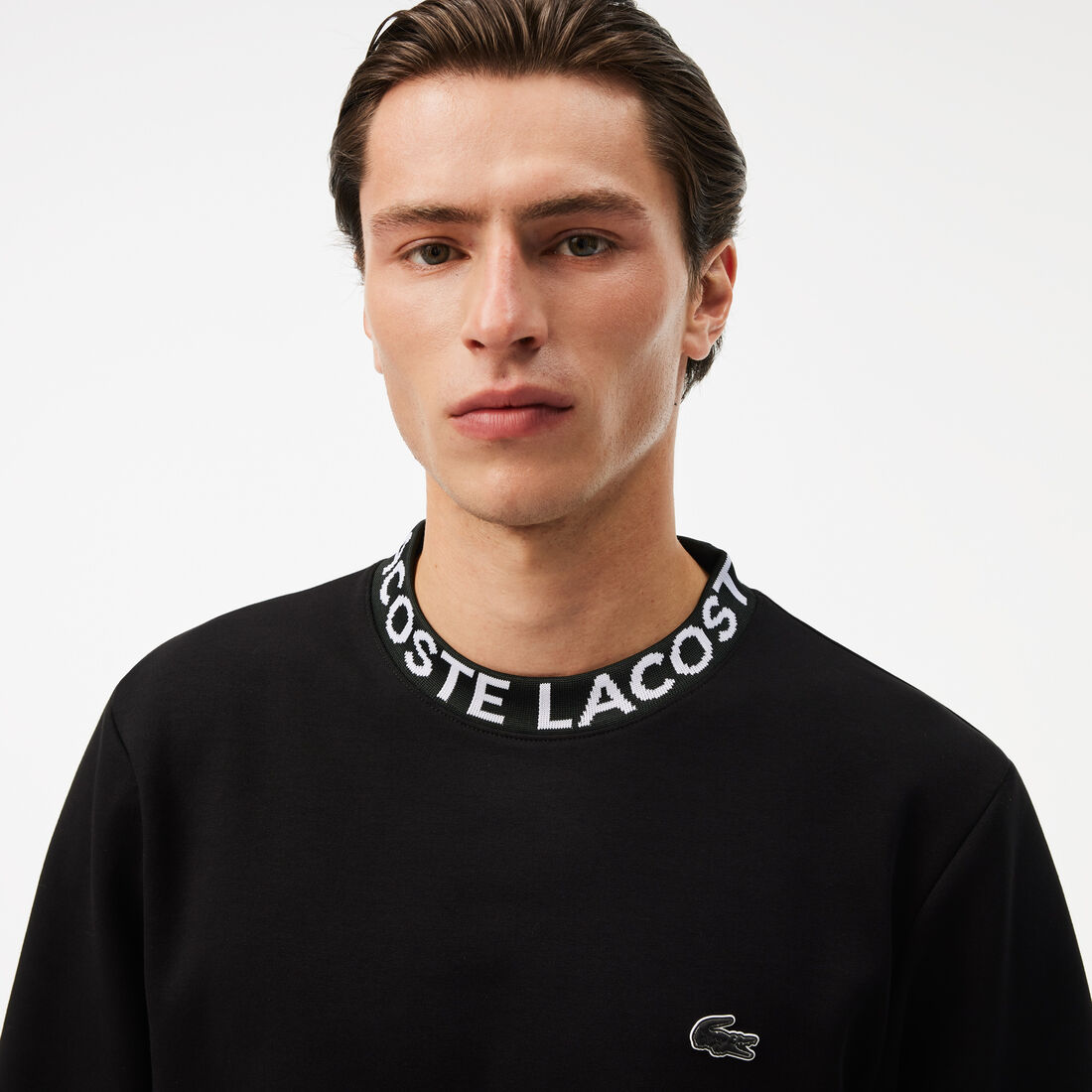 Logo Jacquard Collar Double Face Sweatshirt Logo Jacquard Collar Double Face Sweatshirt - SH7473-00-031
