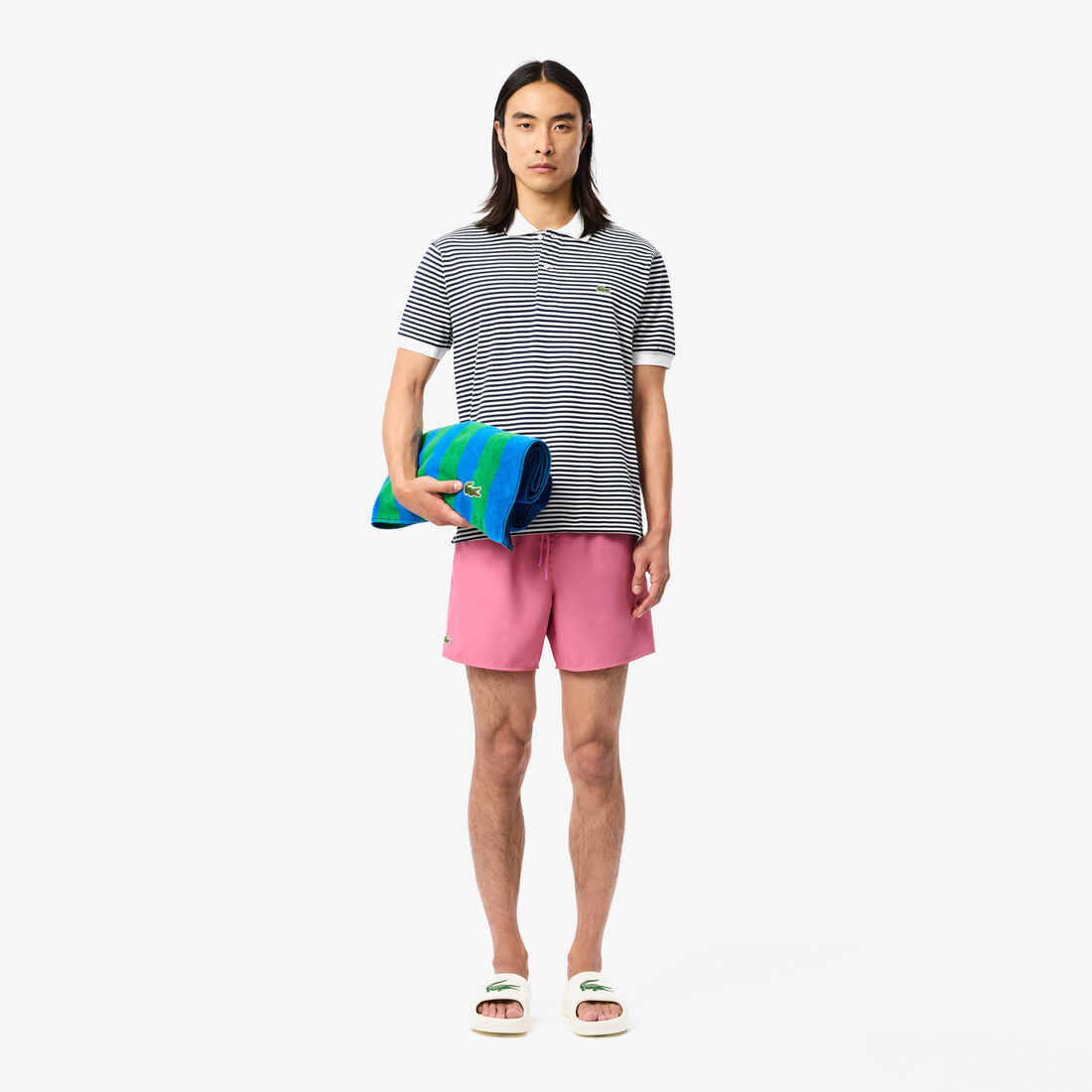 شورت سباحة سريع الجفاف Lightweight Monochrome Swim Trunks - MH6270-00-W4I