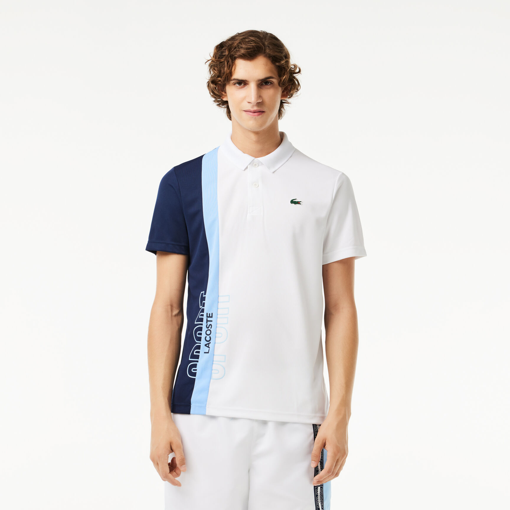 Buy Regular Fit Recycled Knit Tennis Polo Shirt | Lacoste UAE