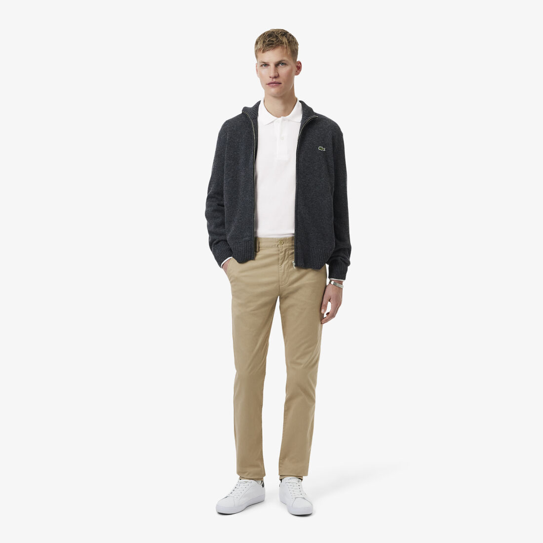 Classic Fit Long Sleeved L.12.12 Polo Shirt Classic Fit Long Sleeved L.12.12 Polo Shirt - L1312-00-001