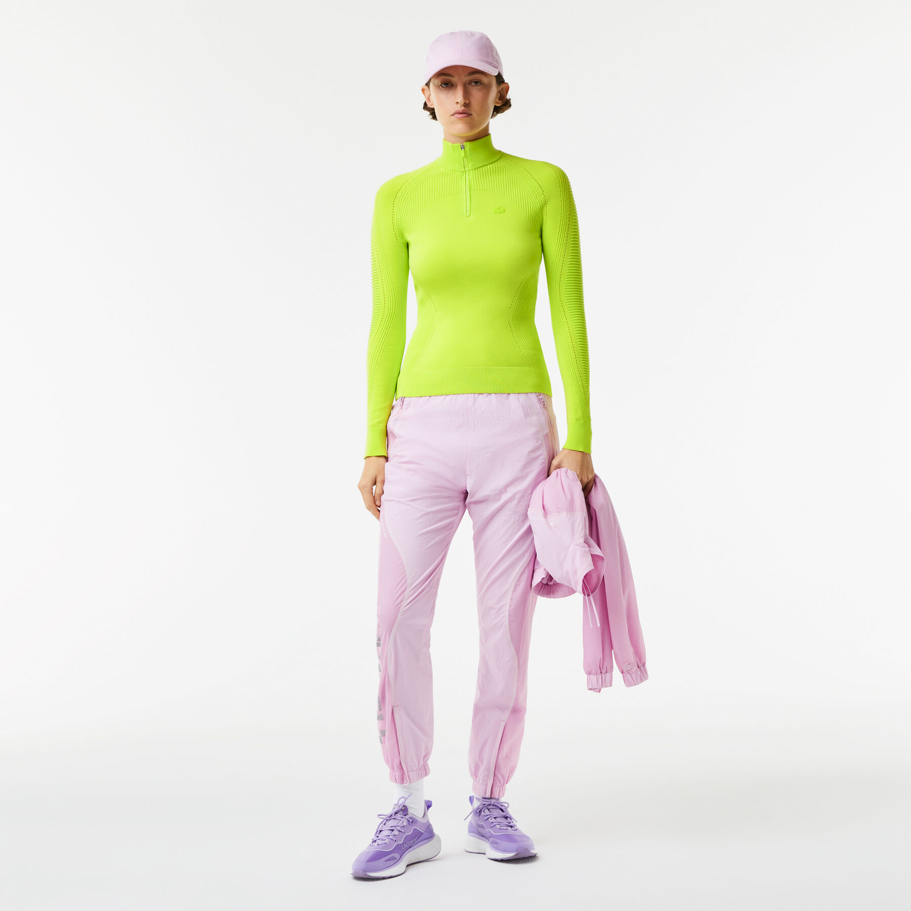 Women's Lacoste Zip Neck Wool Sweater women s lacoste zip neck wool sweater