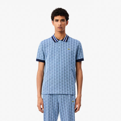 Classic Fit Monogram Jacquard Polo Shirt