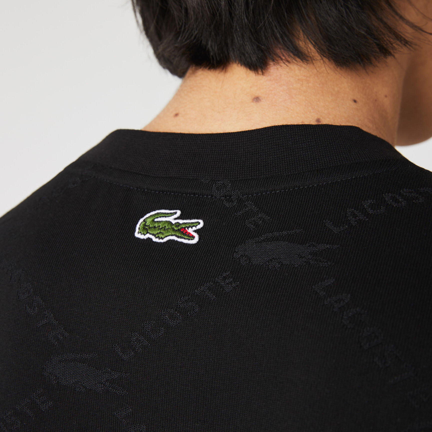 تي شيرت للرجال مع أنماط مونوغرام مجموعة Lacoste LIVE تي شيرت للرجال مع أنماط مونوغرام مجموعة Lacoste LIVE