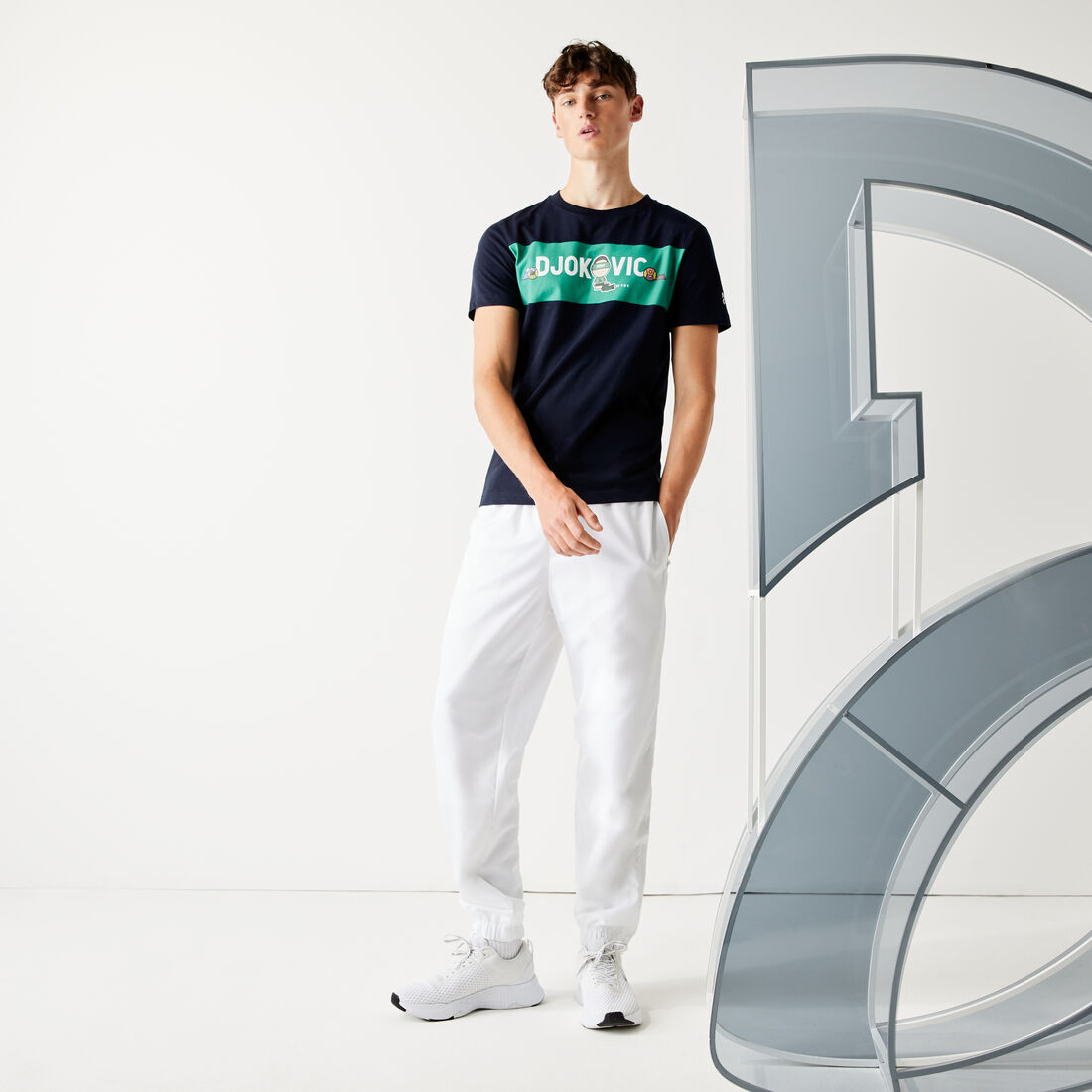 تي شيرت قطن من مجموعة Lacoste SPORT بالتعاون مع تصميم Youssef SY للرجال تي شيرت قطن من مجموعة Lacoste SPORT بالتعاون مع تصميم Youssef SY للرجال