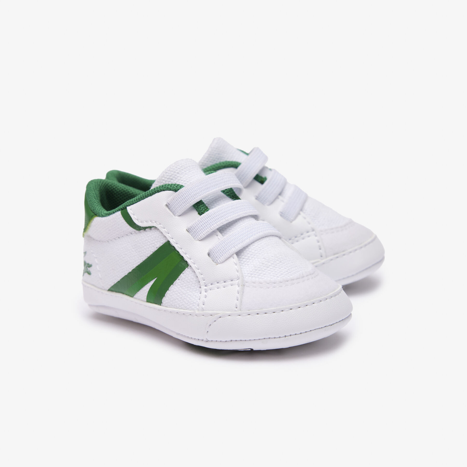 Infants' L004 Cub Textile and Synthetic Trainers lacoste infants l004 cub textile and synthetic trainers