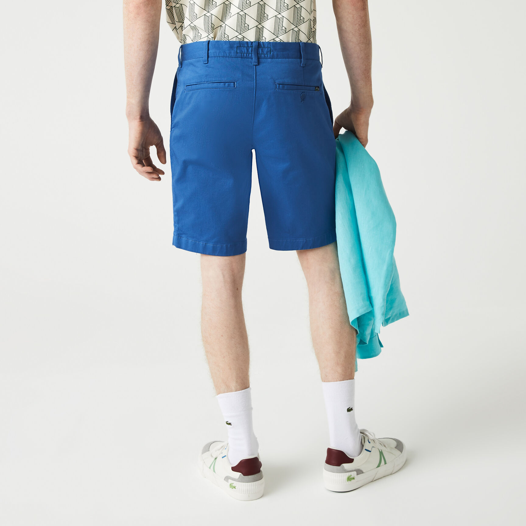 جاكيت لاكوست بنمط فيست مبطن مقاوم للماء للرجال