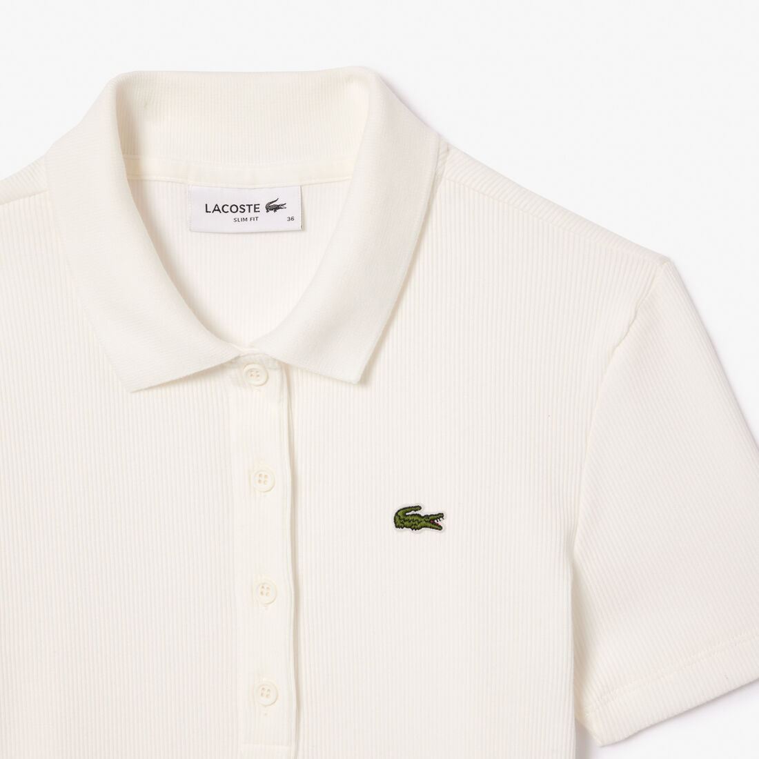 تيشيرت بولو L.12.D بقصة ضيقة من القطن المضلع Slim Fit L.12.D Ribbed Cotton Polo Shirt - DF5377-00-70V