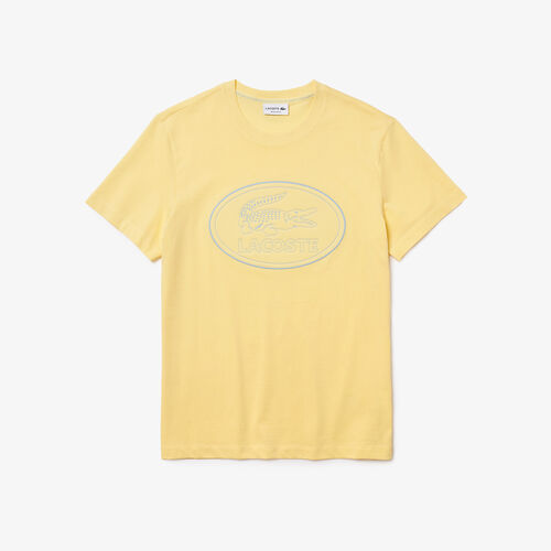 Men’s Crew Neck Embroidered Logo Cotton T-shirt