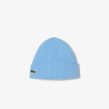 Rib Knit Brushed Wool Beanie