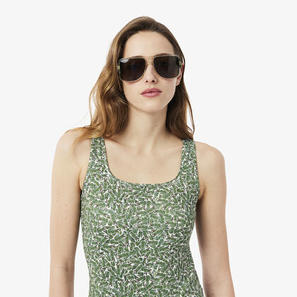 Printed One Piece Swimsuit