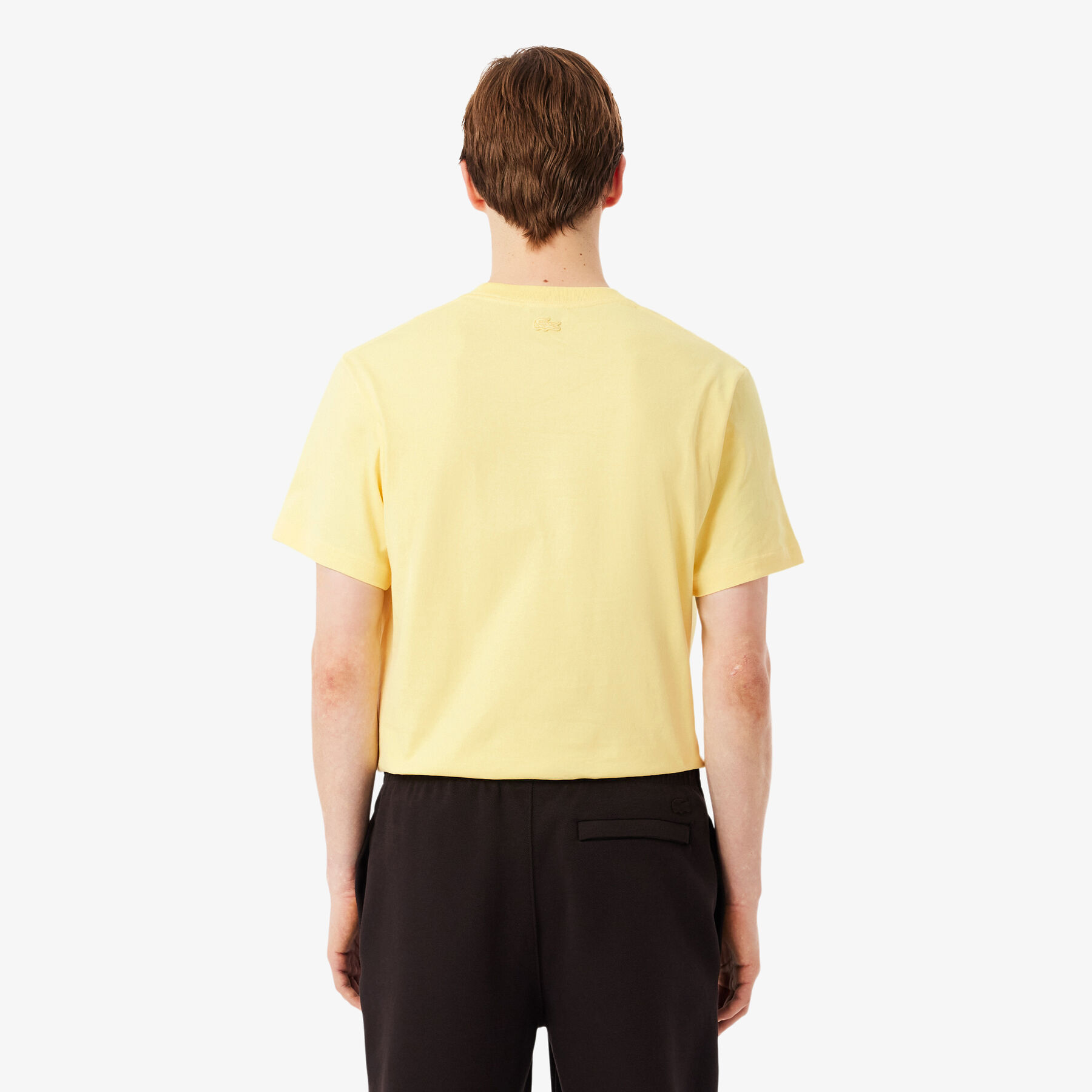 تيشيرت بقصة كلاسيكية مع شعار الماركة بارز Classic Fit Heavy Badge Accent T-shirt - TH0028-00-107