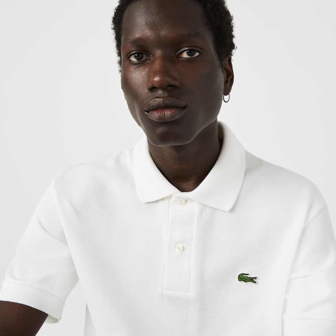 تيشيرت بولو لاكوست بيكيه قطن عضوي بقصة كلاسيكية للرجال مجموعة L.12.12