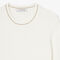 Stripe Accent Cable Knit Sweater Stripe Accent Cable Knit Sweater - AF3241-00-70V