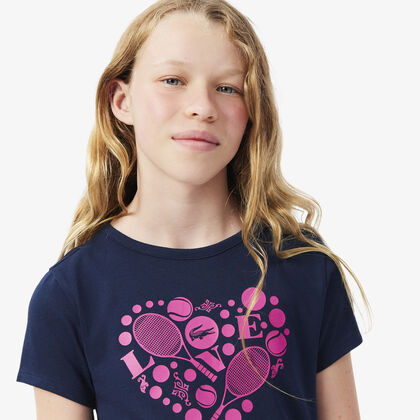 lacoste printed sport t shirt