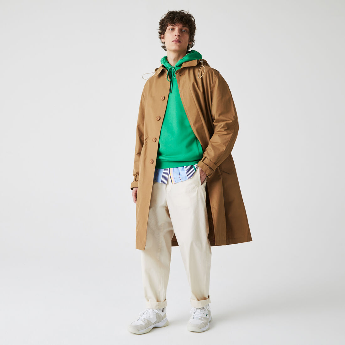 معطف كتيم خفيف الوزن للجنسين من نسيج الكانفا السادة