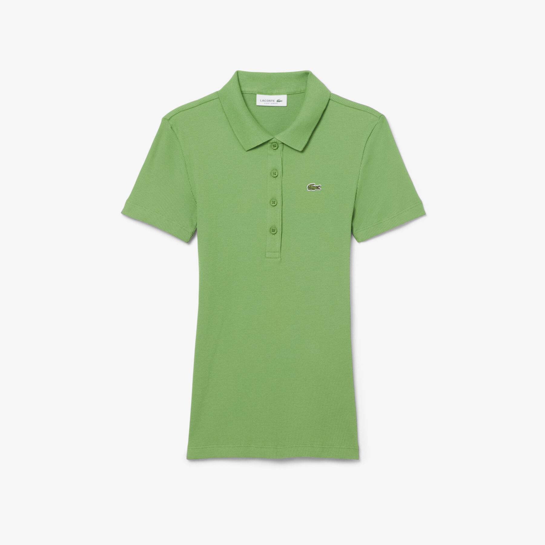 lacoste slim fit l 12 d ribbed cotton polo shirt