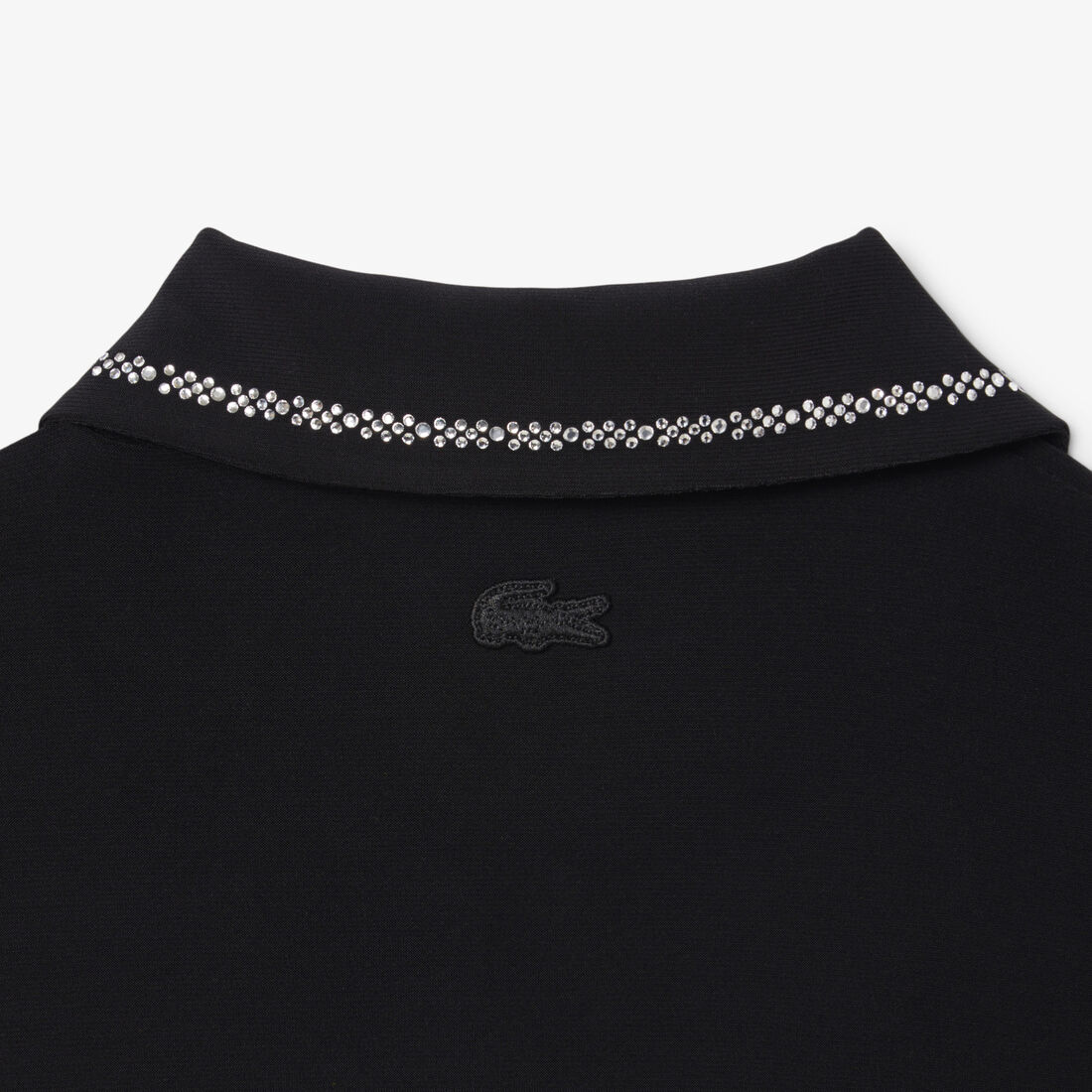 فستان بولو بقصّة ضيقة مع ياقة بولو من جلد التمساح Slim Fit Diamante Crocodile Polo Collar Dress - EF6301-00-031