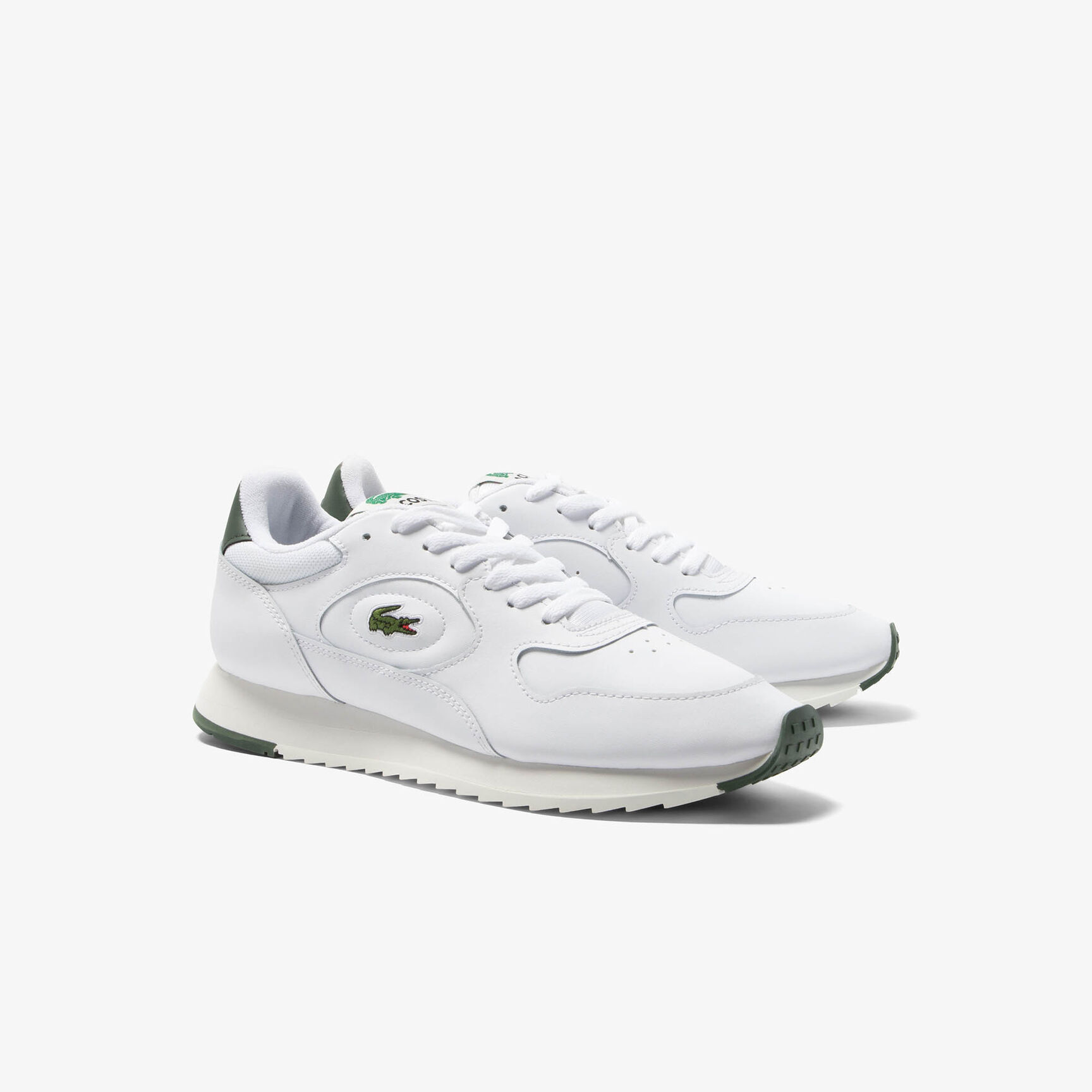 Men's Linetrack Leather Trainers - 46SMA0012-082
