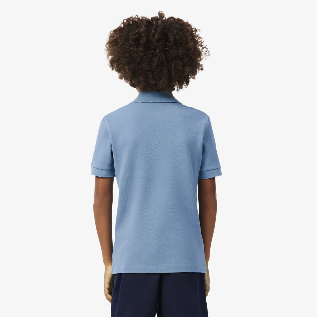 lacoste mini pique print polo shirt