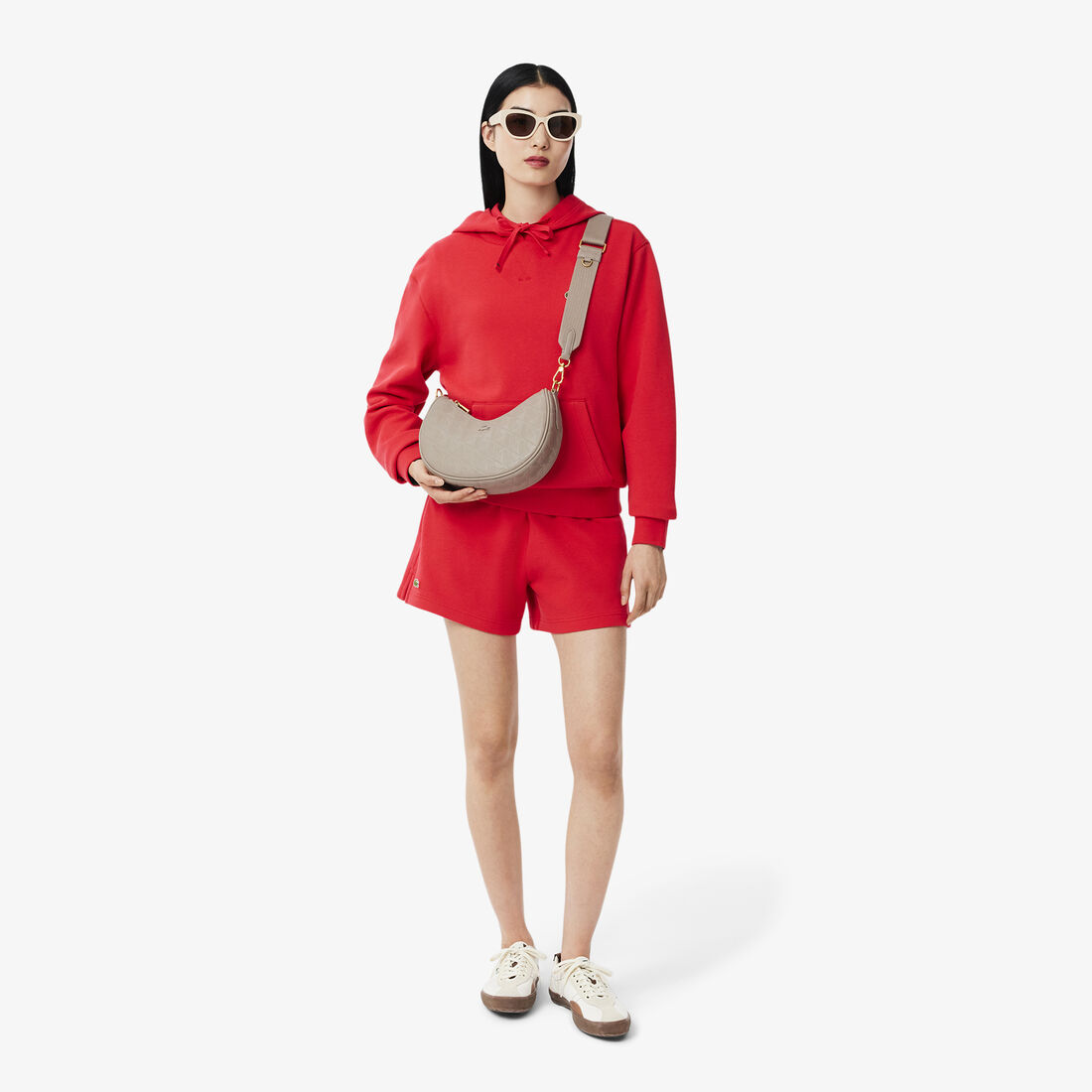 محفظة ماهيكي الجلدية المنقوشة على شكل نصف قمر Maheki Embossed Leather Half Moon Purse - NF4710MH-Q47