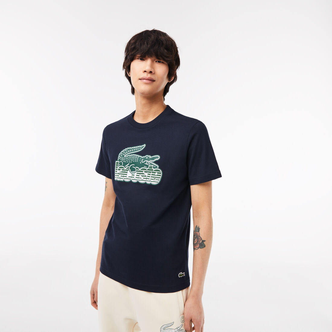Men's Lacoste Cotton Jersey Print T-shirt