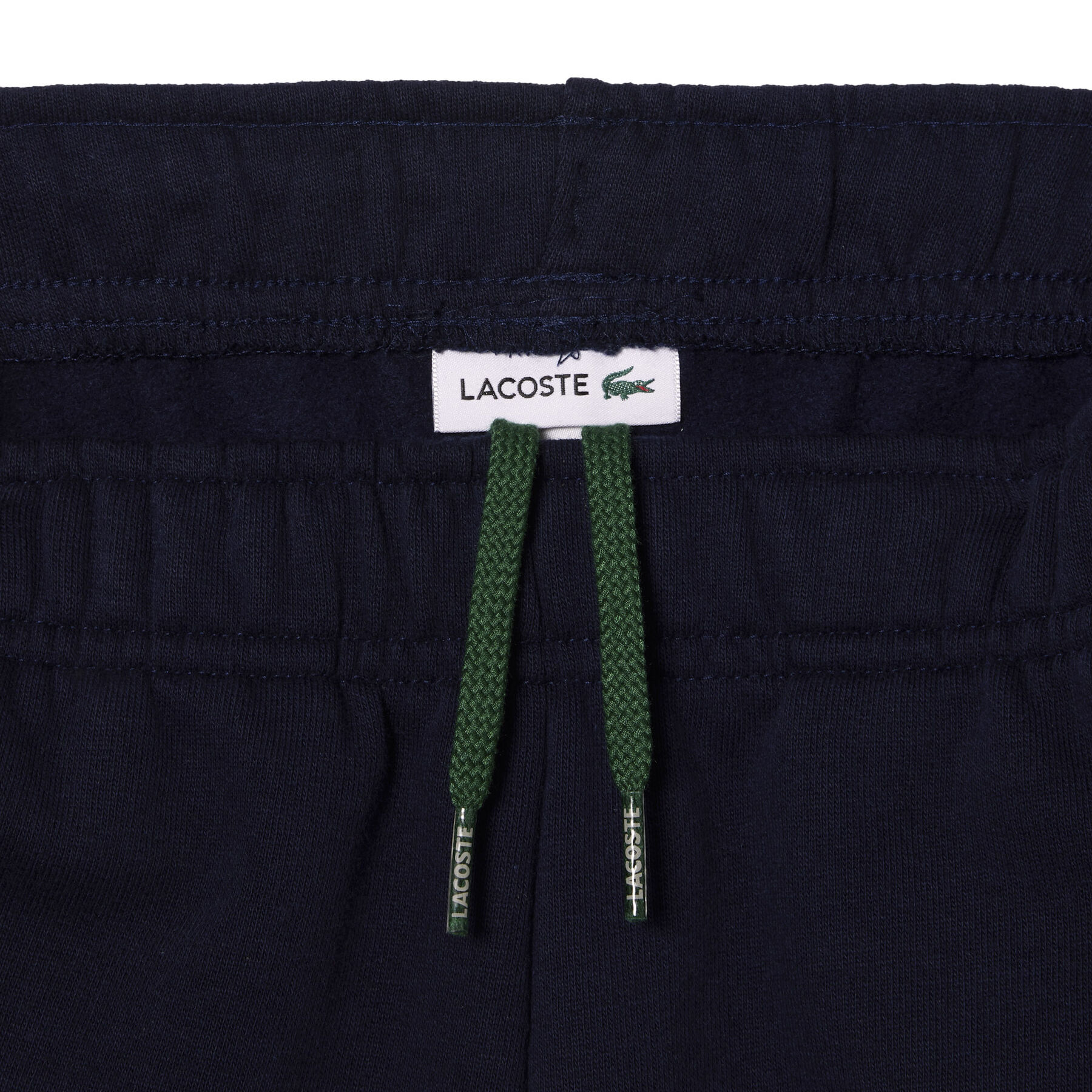 kids  lacoste organic brushed cotton fleece shorts