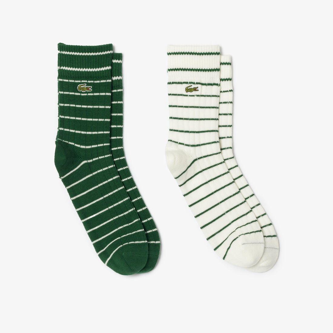 Buy 2-pack Short Striped Cotton Socks | Lacoste UAE