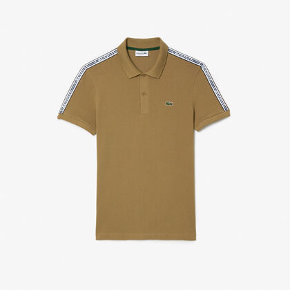 lacoste regular fit stretch pique logo polo shirt