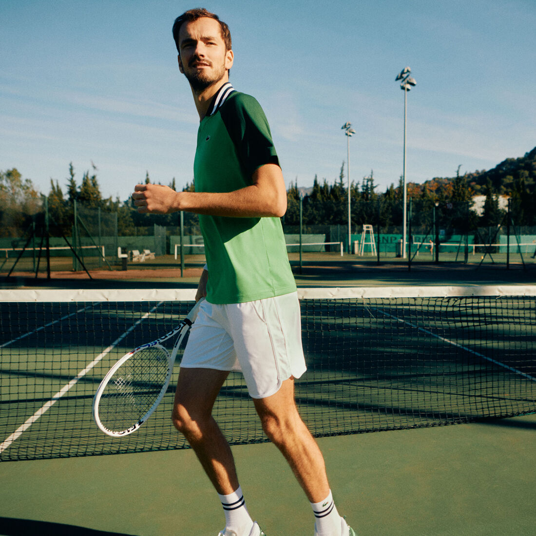 شورت بدلة رياضية من لاكوست سبورت × دانييل ميدفيديف Lacoste Sport x Daniil Medvedev Sportsuit Shorts - GH7403-00-001
