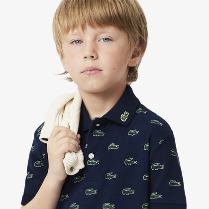 Printed Petit Pique Polo Shirt