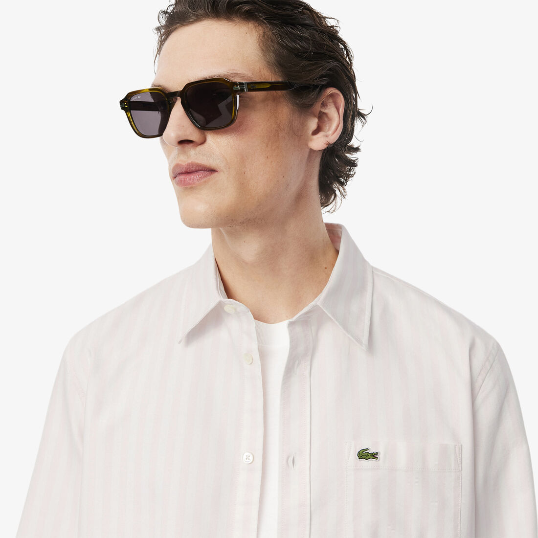 Regular Fit Striped Oxford Shirt Regular Fit Striped Oxford Shirt - CH5623-00-DHI