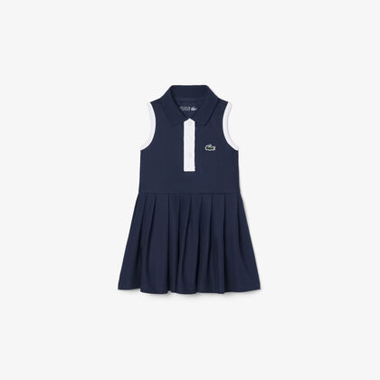 lacoste sleeveless petit pique dress