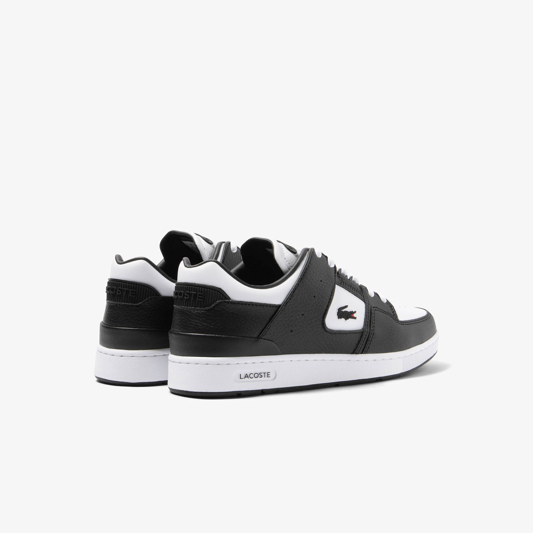 Men's Court Cage Leather Colour Contrast Trainers lacoste men s court cage leather colour contrast trainers