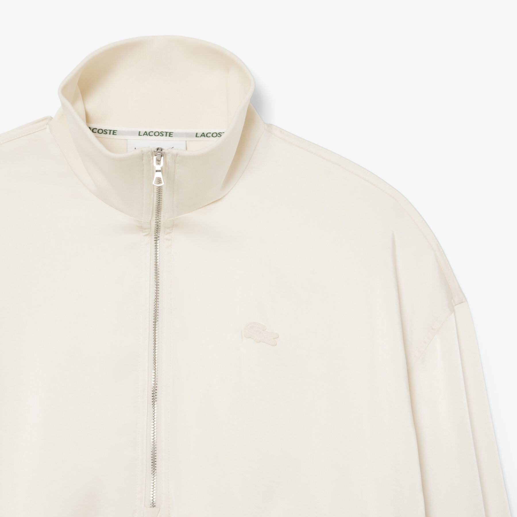 High Zipped Neck Oversized Popover Jacket lacoste high zipped neck oversized popover jacket