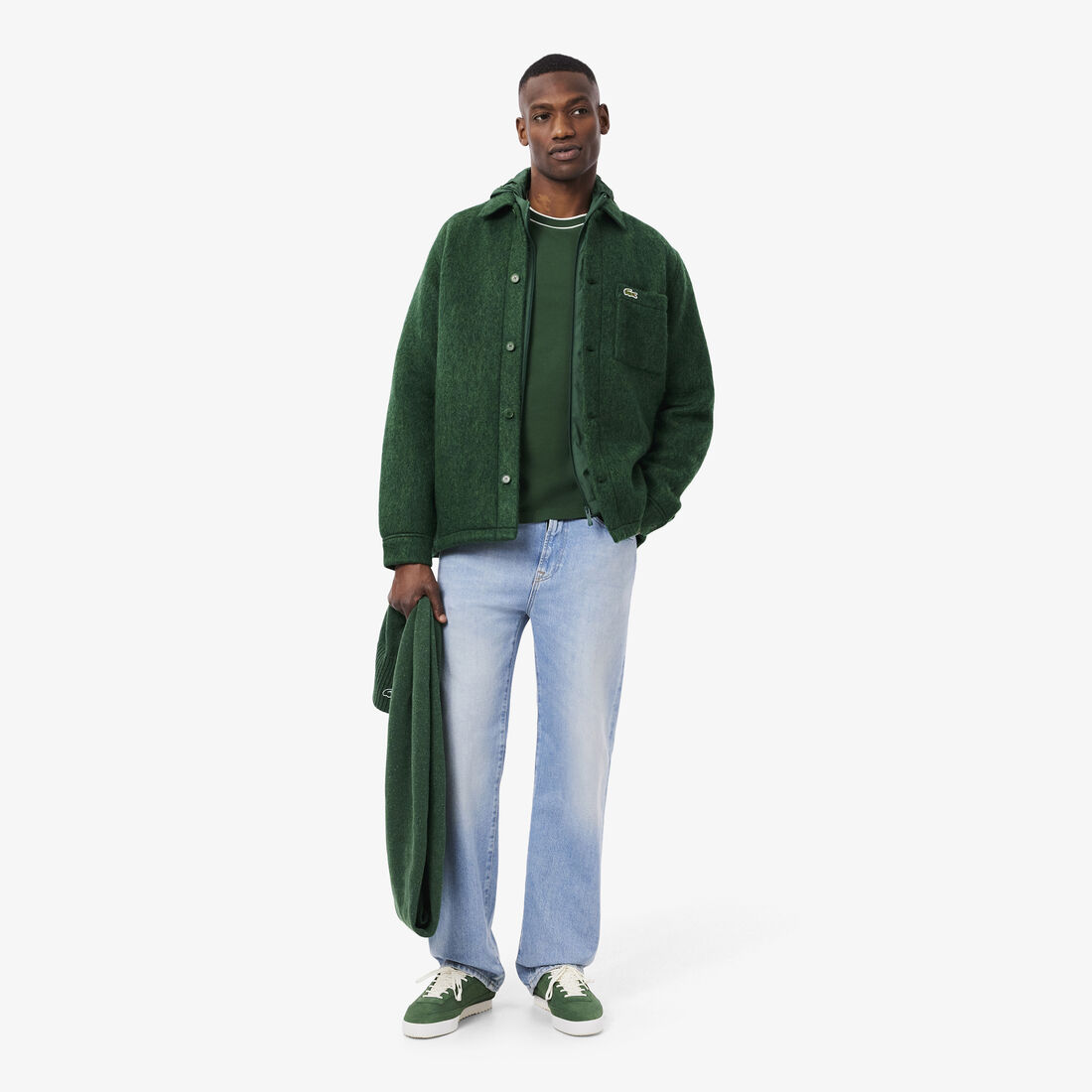 قميص خارجي من مزيج الصوف Wool Blend Felt Overshirt - CH8997-00-132