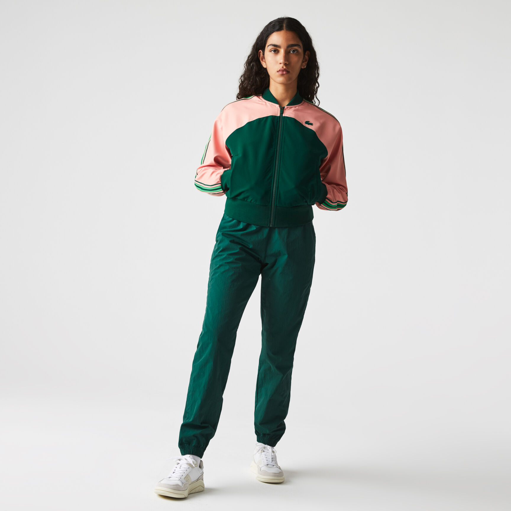 Women’s Lacoste SPORT Loose Fit Colorblock Zip Teddy Jacket Women’s Lacoste SPORT Loose Fit Colorblock Zip Teddy Jacket
