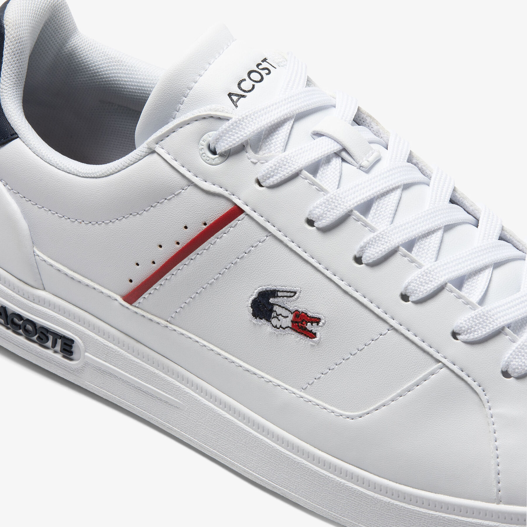 سنيكرز لاكوست برو جلد بكعب ملون للرجال مجموعة lacoste europa