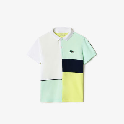 Recycled Pique Knit Tennis Polo Shirt