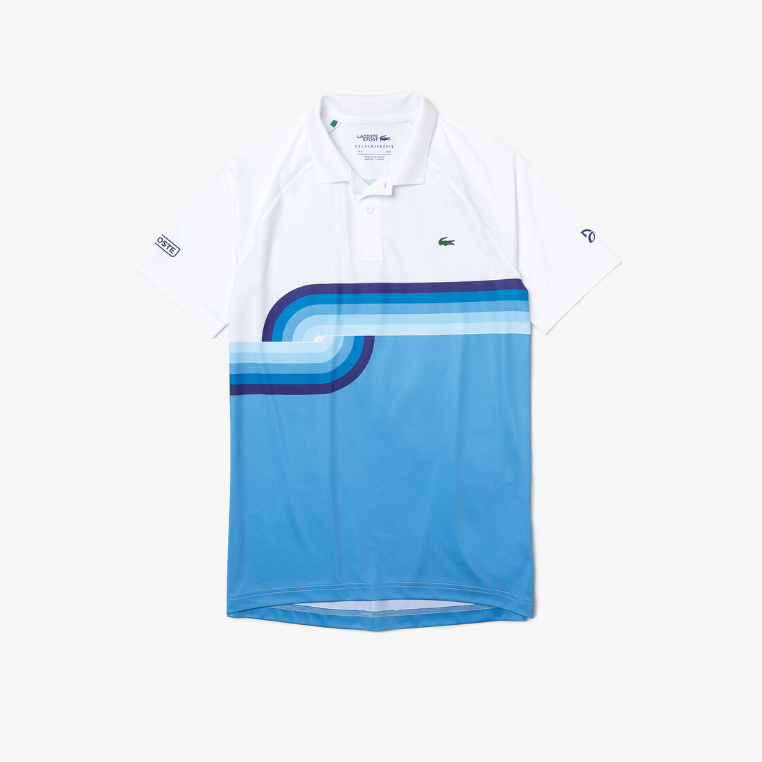 Men’s Lacoste SPORT x Novak Djokovic Breathable Print Regular Fit Polo Men’s Lacoste SPORT x Novak Djokovic Breathable Print Regular Fit Polo